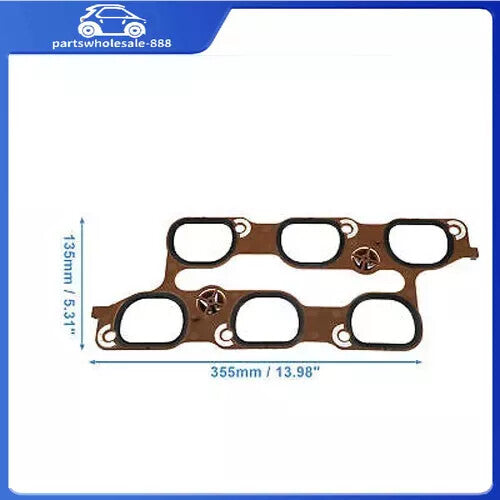 12673300 Engine Intake Manifold Upper Lower Gasket Set for GMC for Buick Brown