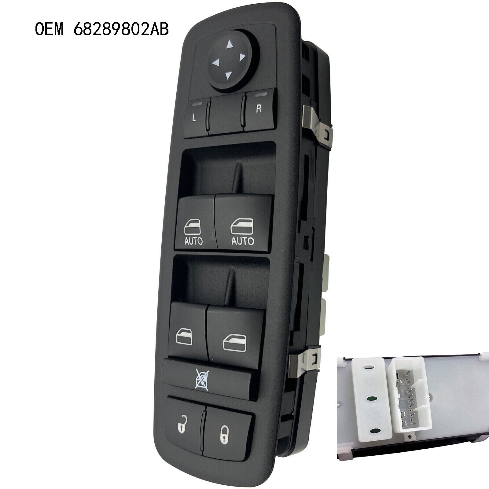For 2016-2023 for Dodge Durango for Jeep Grand Cherokee Front Door Switch And Bezel NEW