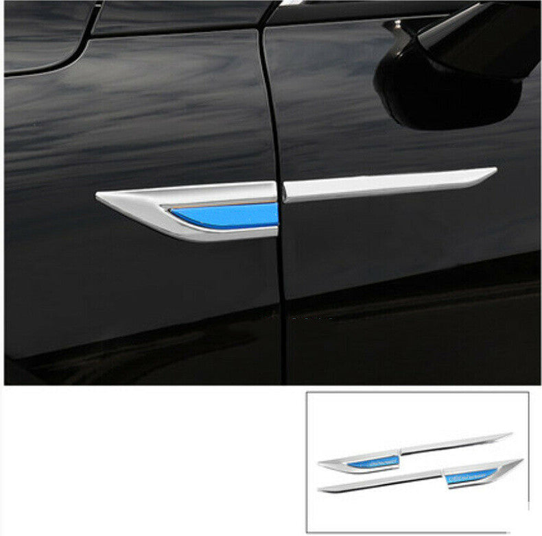 for Kia K5 2021-2023 3D Chrome Side Door Hood Fender Vent Air Wing Cover trim 4X