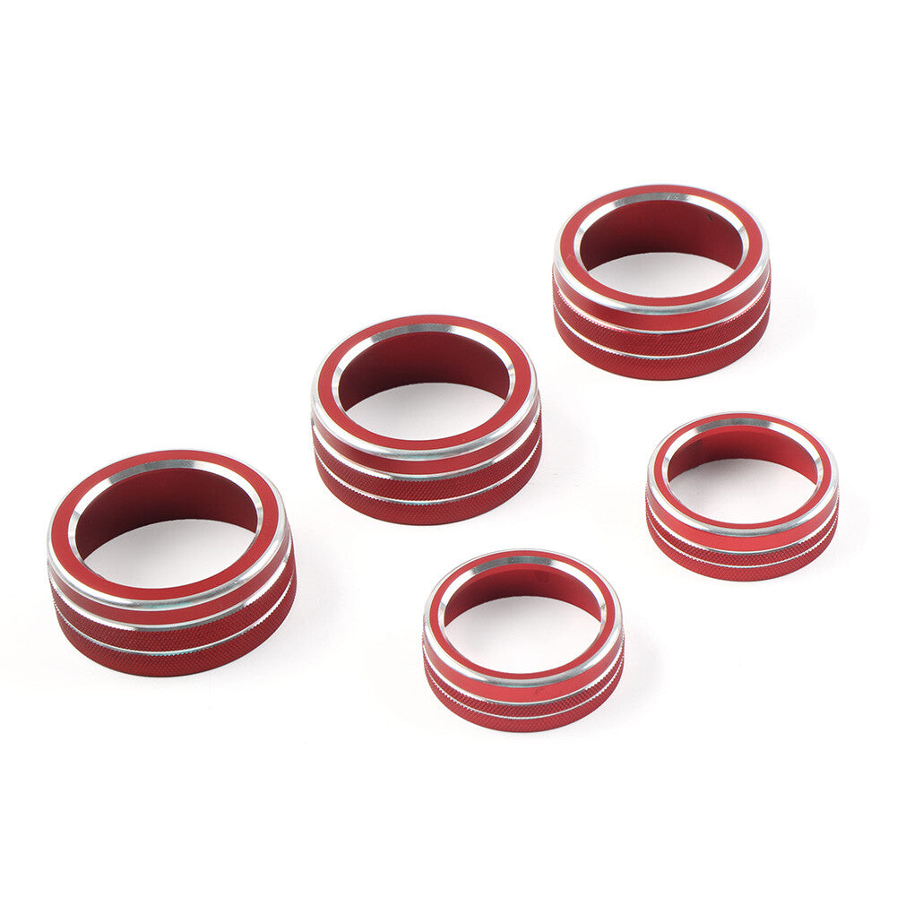 Control Switch Knob Ring Cover Trim Fit for Honda Accord 10th Generation 2018-22 Red