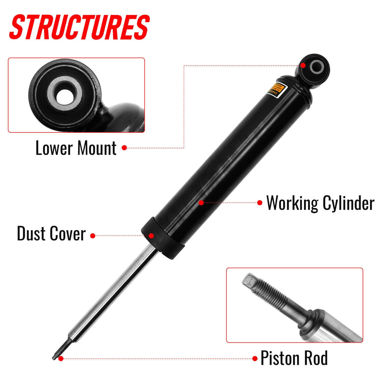 Front Shock Absorbers Struts For 15-23 for Dodge Charger for Challenger GT SRT R/T SXT