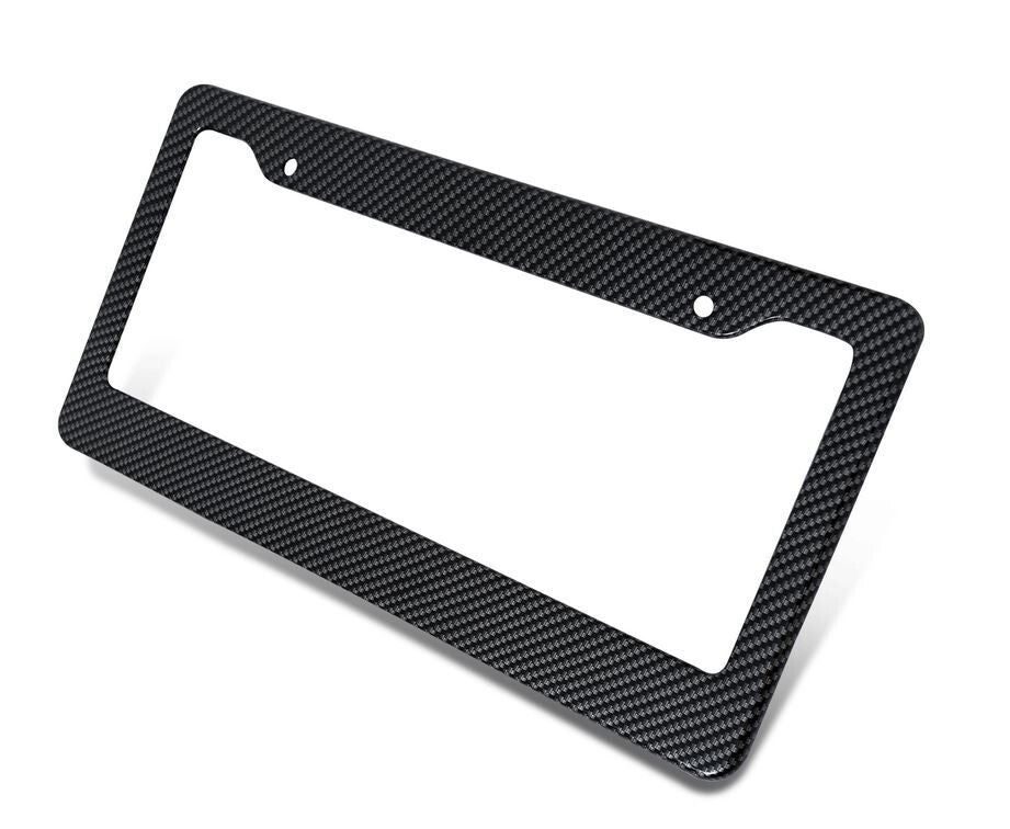 Suitable for VW license plate frame cover caps and trunk black carbon fiber