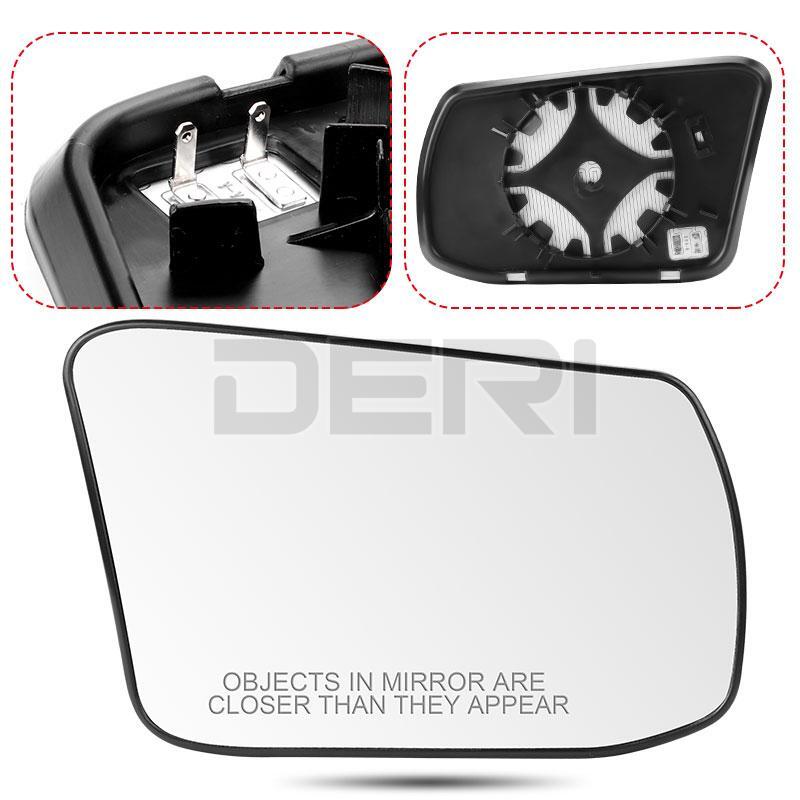RH Passenger Side Heated Mirror Glass w/ Backing Plate for Nissan 963653TH2A