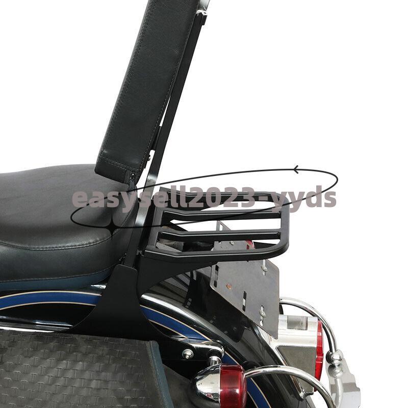 Backrest Sissy Bar Luggage Rack for Harley Softail Sportster 883 1200 XL 2004-UP