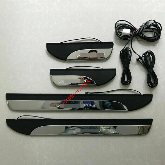 Fit for Honda Accord 2013-2015 Blue Illuminated LED Door Sill Scuff Plate Guard