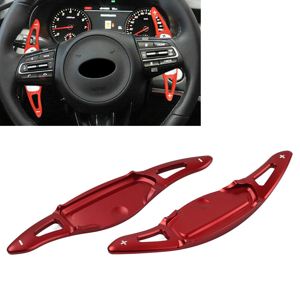 Steering Wheel Paddle Shifter Extension For 2018 2019 2020 for Kia Stinger CK K8 Red
