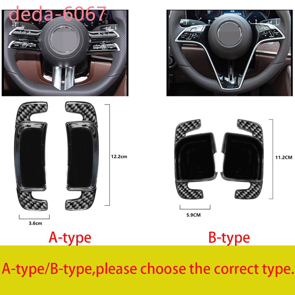 for Benz C/E/S GLC GLS Class 2022+ Steering Wheel Paddle Shifter ABS/Red Carbon