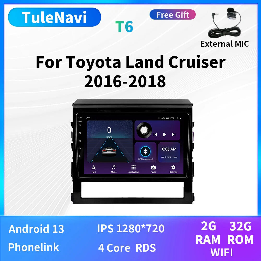 for Toyota for Land Cruiser 2016-2018 Carplay Car Radio Auto Video Player Screen GPS