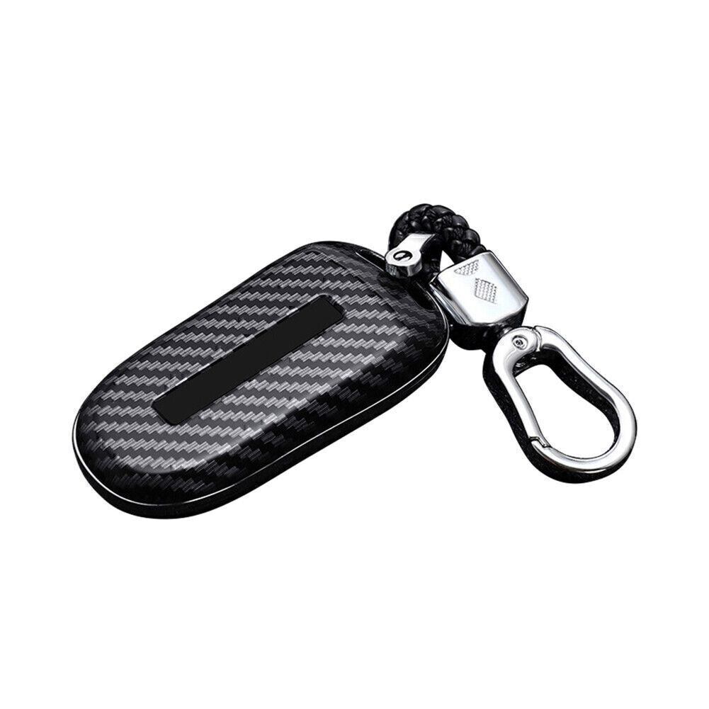 Car for Smart Key Fob Case Cover Accessories Fit for Tesla Model X Carbon Fiber