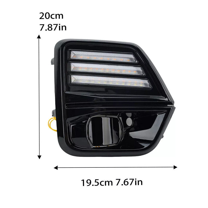 Daytime Running Lights LED Fog w/Turn Signal Lamps for Chevy Colorado 2023-2024