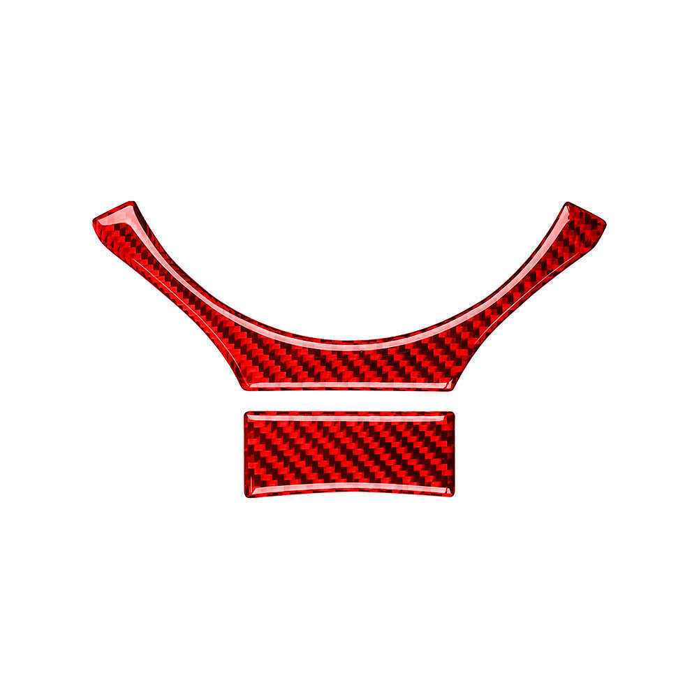 Red carbon fiber interior steering wheel lower cover trim for Lexus CT200h 11-17