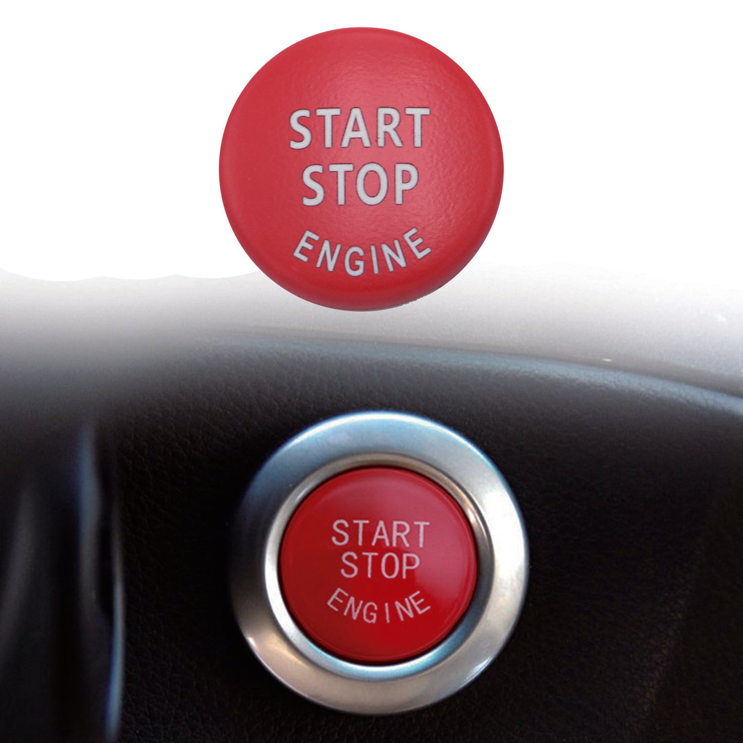 Red Engine Start Stop Switch Button Cover Fit for BMW E60 E70 E83 E84 E90 E92