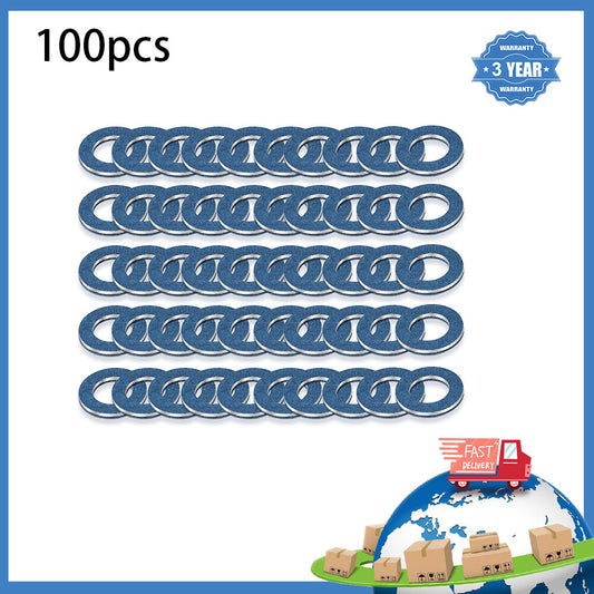 100PCS Oil Drain Sump Plug Washers Gasket Hole for Toyota 90430-12031 12mm NEW