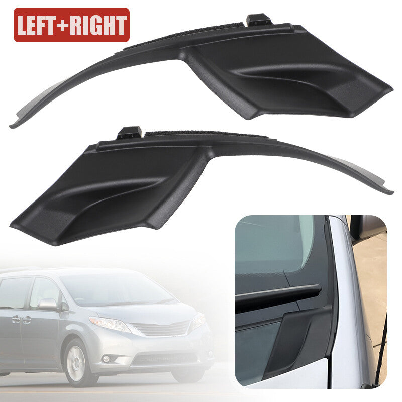 FRONT WINDSHIELD WIPER SIDE COWL EXTENSION COVER TRIM FOR 2011-20 for TOYOTA for SIENNA