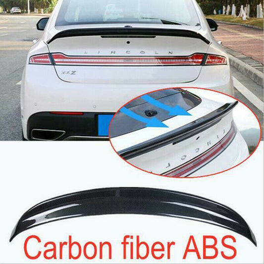 Carbon Fiber ABS for Lincoln MKZ 2013-2021 Rear Tail Trunk Spoiler Wing Lip Trim