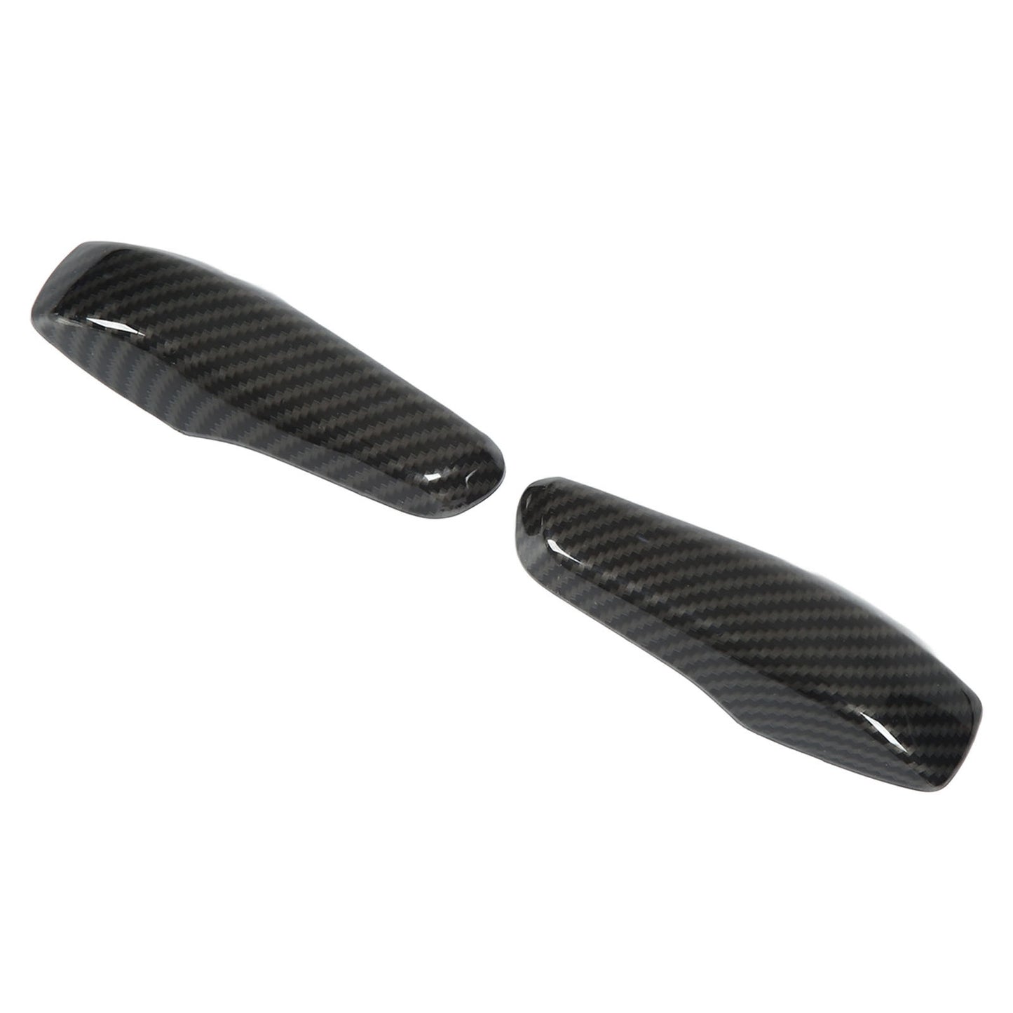 2pcs Inner Door Handle Trim Cover Carbon Fiber Color ABS Part for Smart Fort DON