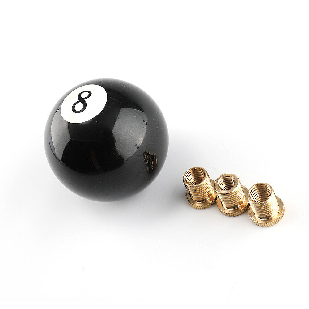 Manual Transmissio No.8 Billiard Ball Gear Shifter with Adapter Gear Shift Knob