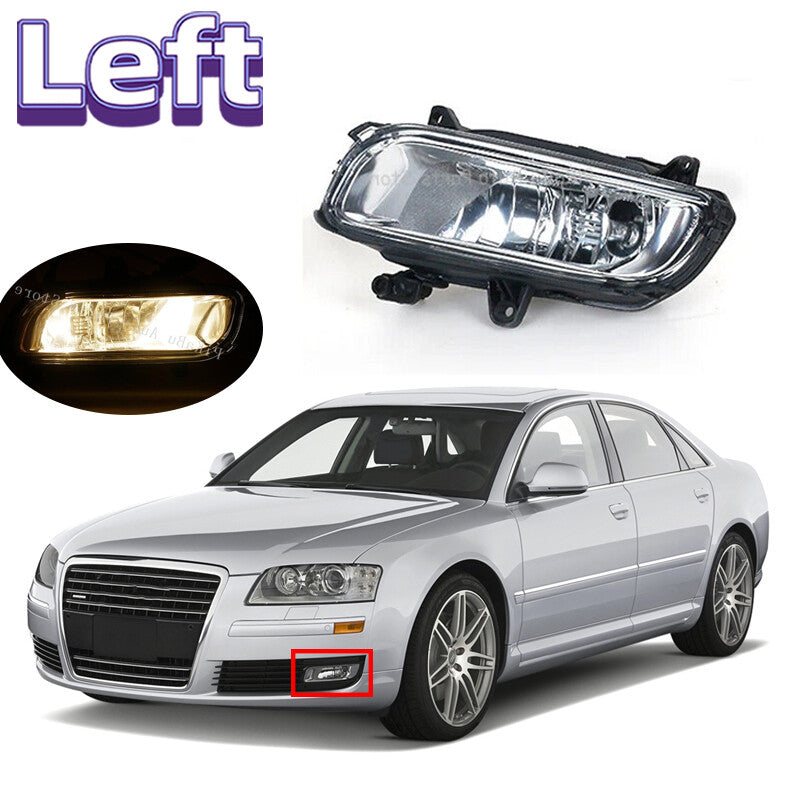 For 2008-2010 for Audi for A8 Quattro for A8 D3 Left Front Bumper Halogen Fog Light Lamp