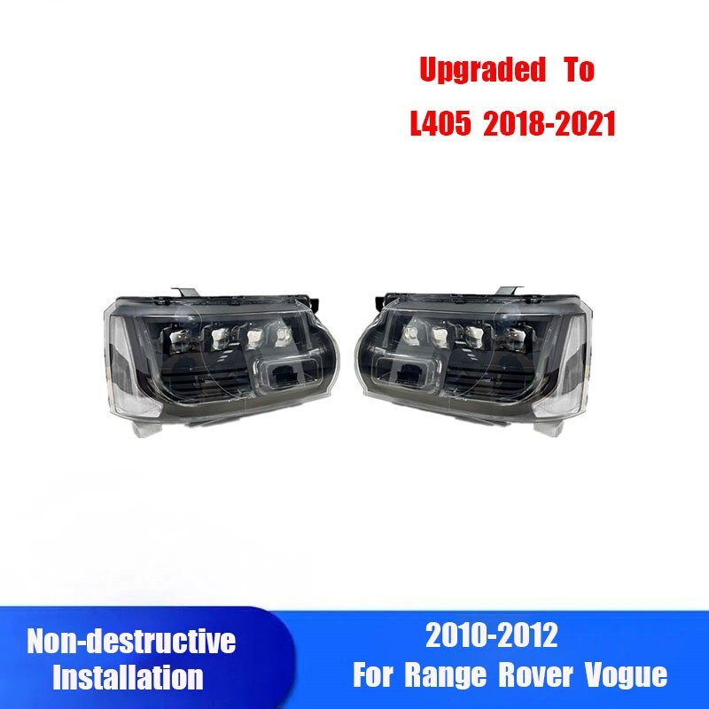 for Land Rover for Range Rover L322 2010-2012 Upgrade 2018+ Style LED Headlamp (L+R)
