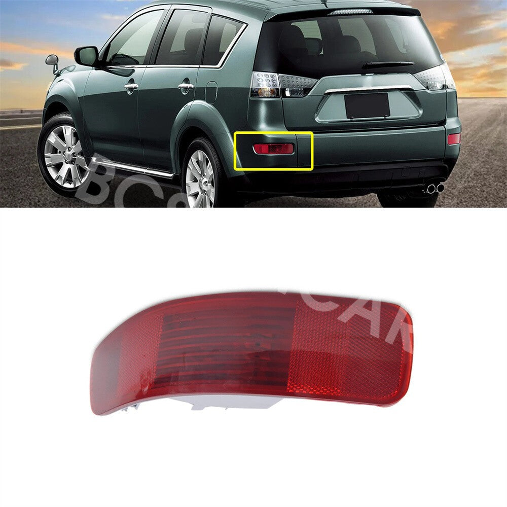 Rear Tail Bumper Reflector Light Cover Fit for Mitsubishi for Outlander 2007-2012