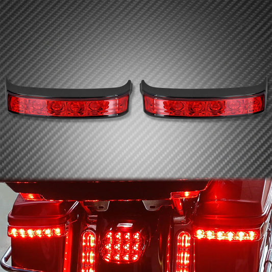 LED Saddlebag Running Turn Signal Brake Hazard Light Fit for Harley Touring 2014