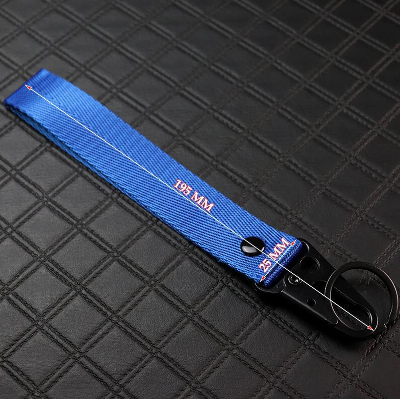 Mugen car keychain metal key ring badge lanyard blue for Subaru,for Infiniti,for Acura
