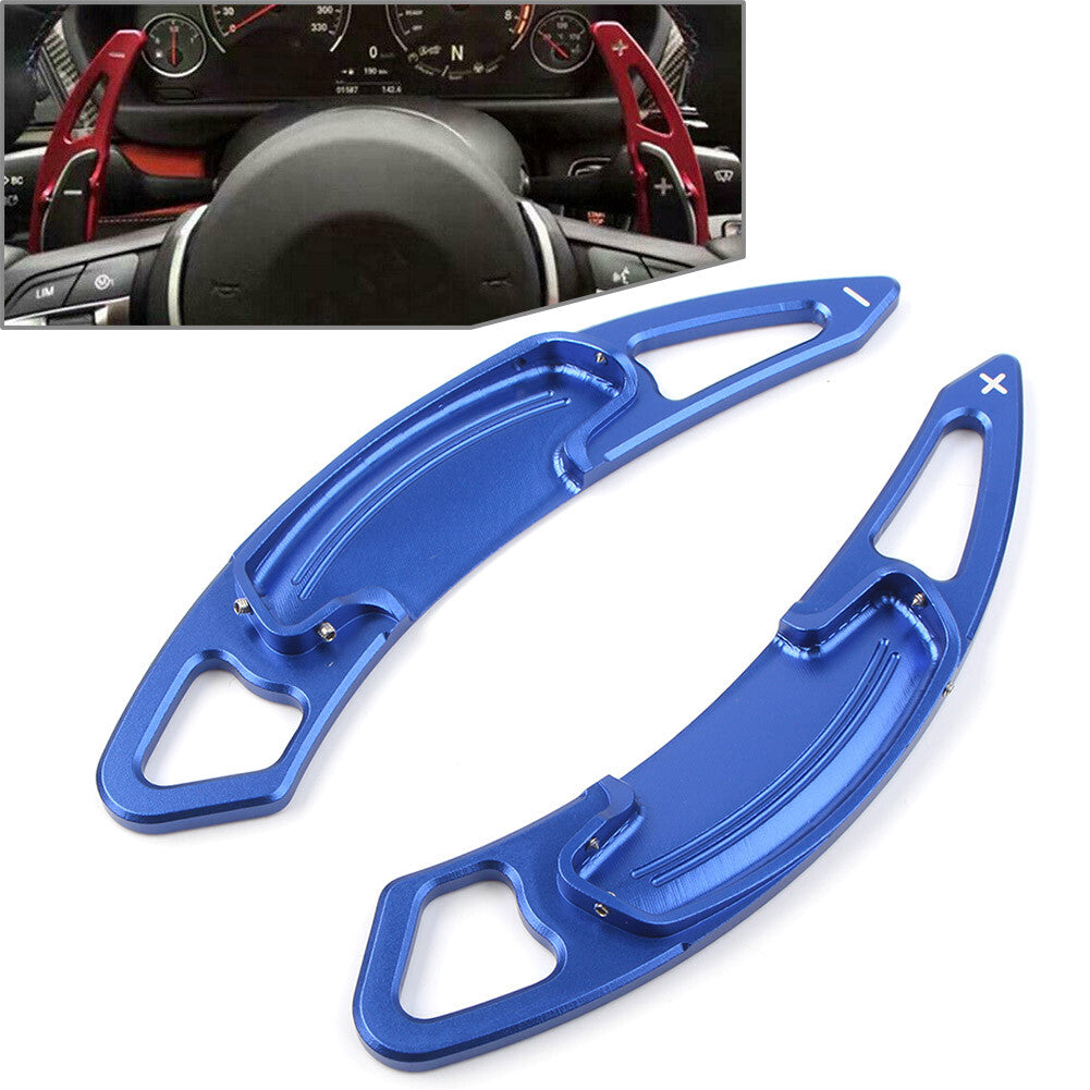 Car Aluminum Blue DSG Paddle Shifters Extensions Trim for Honda Accord 2013-2019