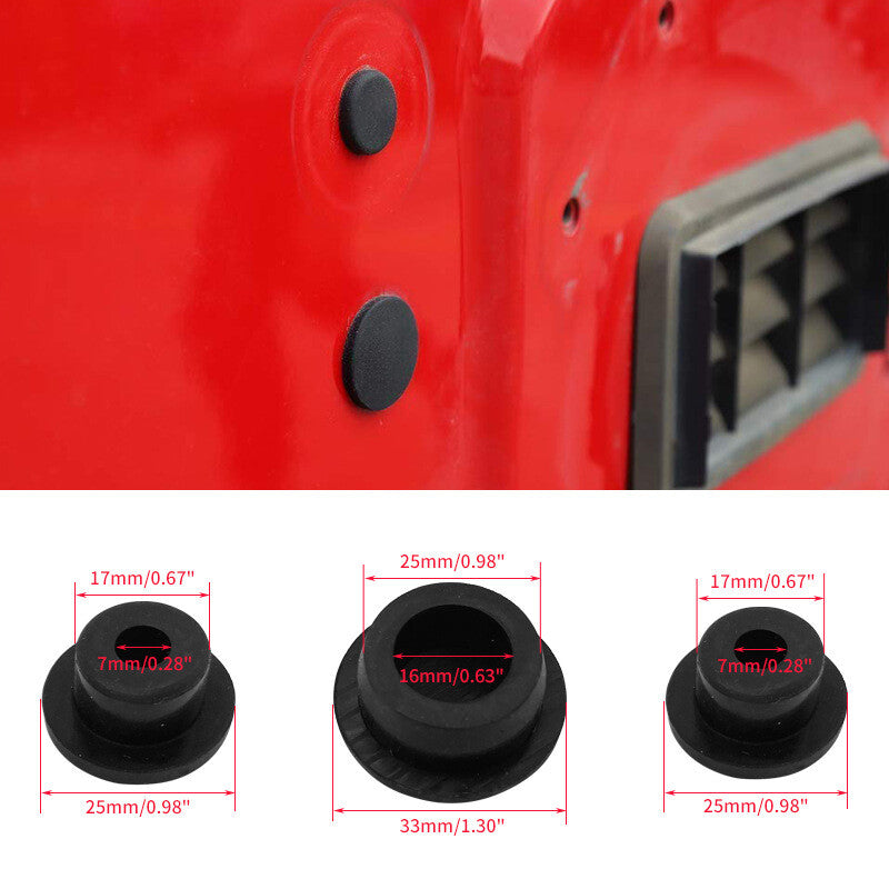 Tailgate Delete Plug Set Rubber for Jeep for Wrangler JK Rubicon Sport Sahara 07-17
