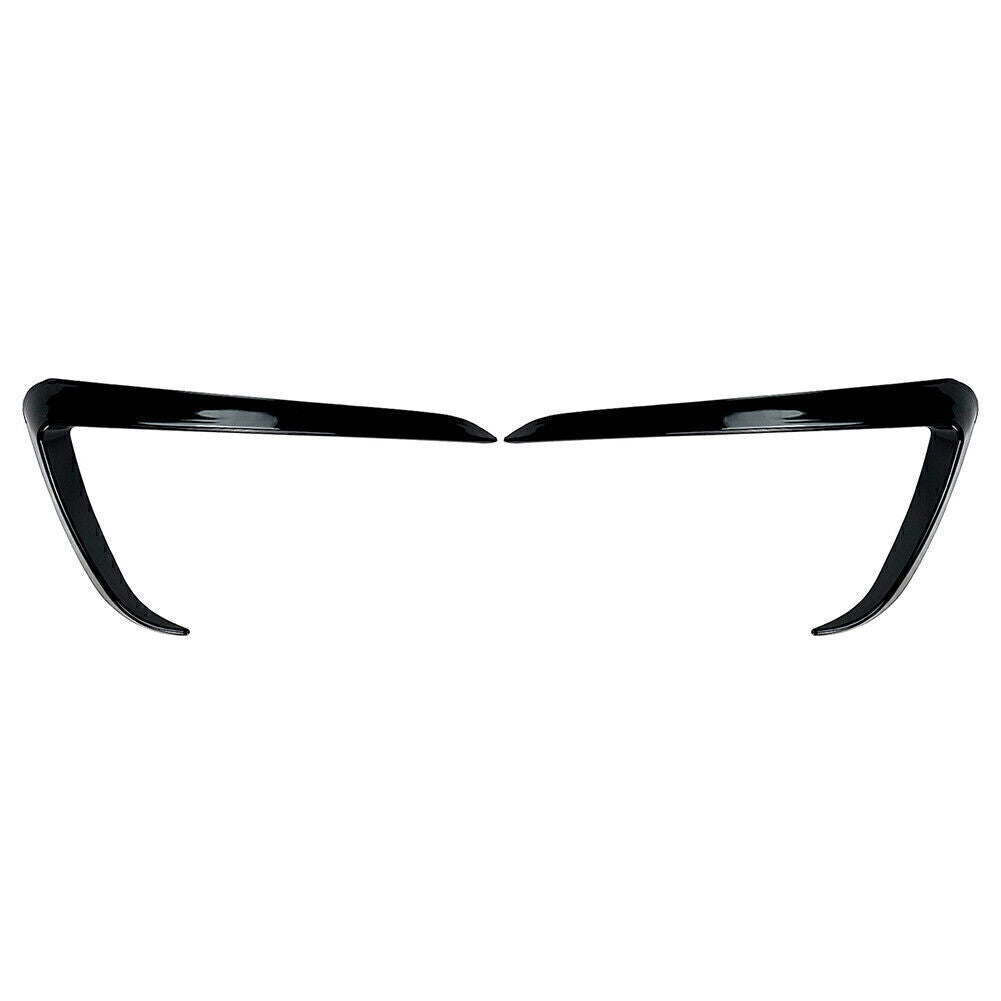 for Tesla for Model Y 2020-2023 Car Front Fog Light Lamp Eyebrow Cover Trim Black