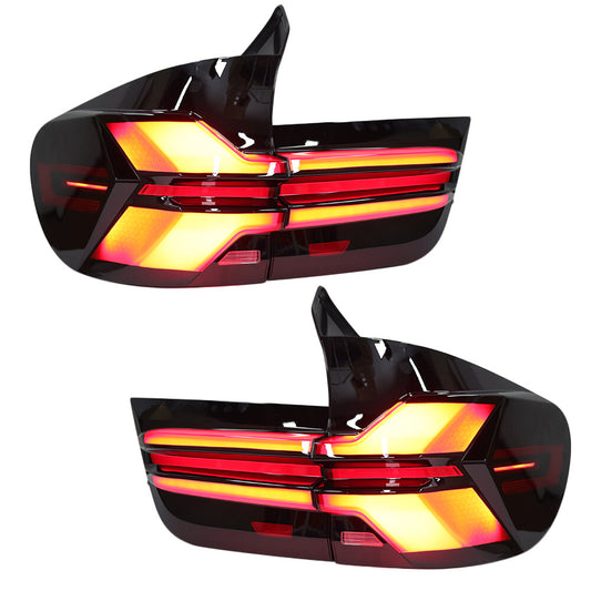 4PCS for BMW X5 E70 2007-2013 Upgrade G05 Style LED Tail Lights Rear Lamps LH+RH
