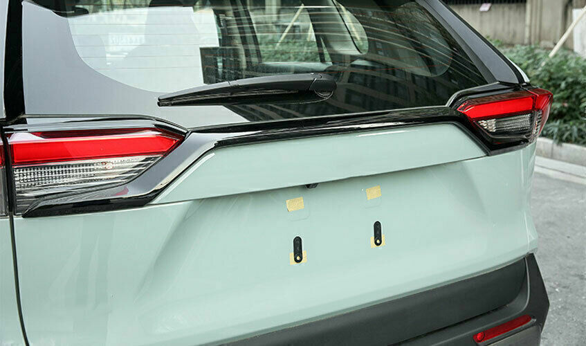 for Toyota RAV4 2019-23 Piano Black Rear Tailgate Trunk Lid Moulding Cover Trim
