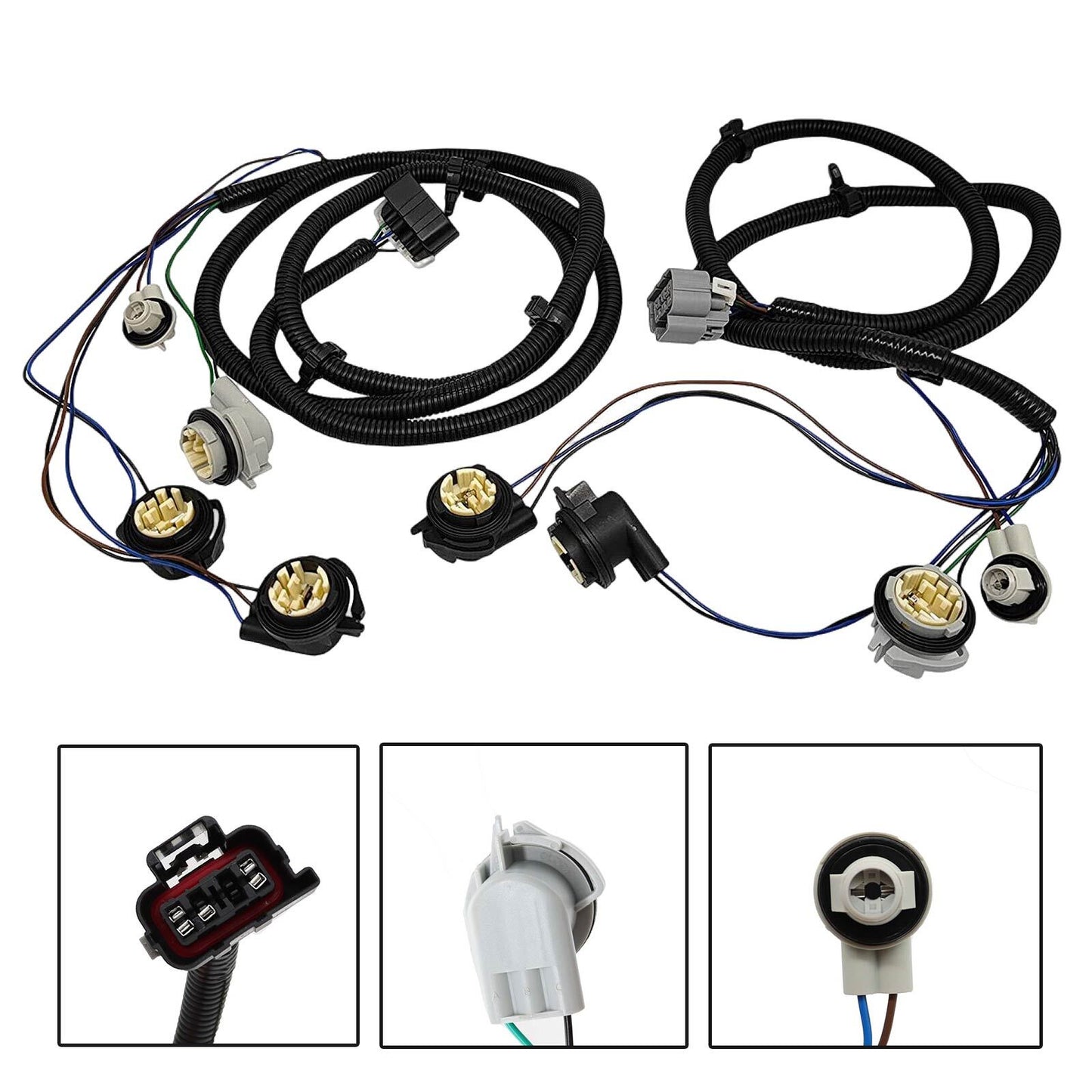 NewTail Light Lamps Wiring Harness LH RH Pair for Chevy Silverado Pickup Truck