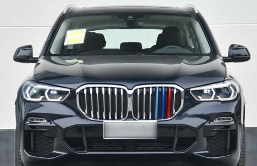 for BMW X5 2019-2022 M-Color Front Mesh Grille Grill Inserts Ring Cover Trim 3pc