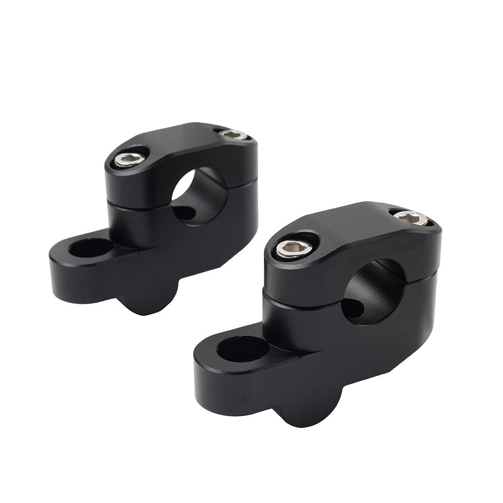 7/822mm Offset Handlebar Clamp Mount Riser Fit for Honda for Suzuki for Yamaha Black