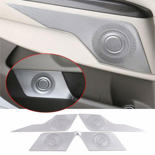 for Kia Carnival 2022-2023 Silver Steel Car Inner Door Speaker Horn Frame Cover