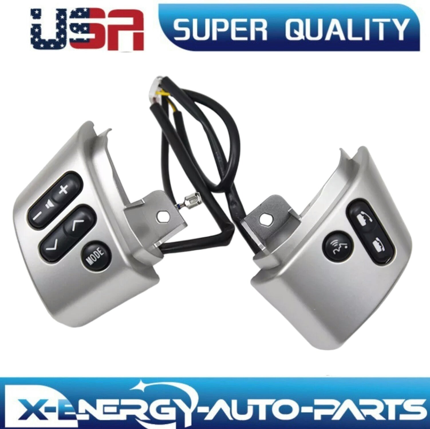 for Toyota FJ Cruiser 2007-2021 Silver Steering Wheel Control Switch 84250-35070