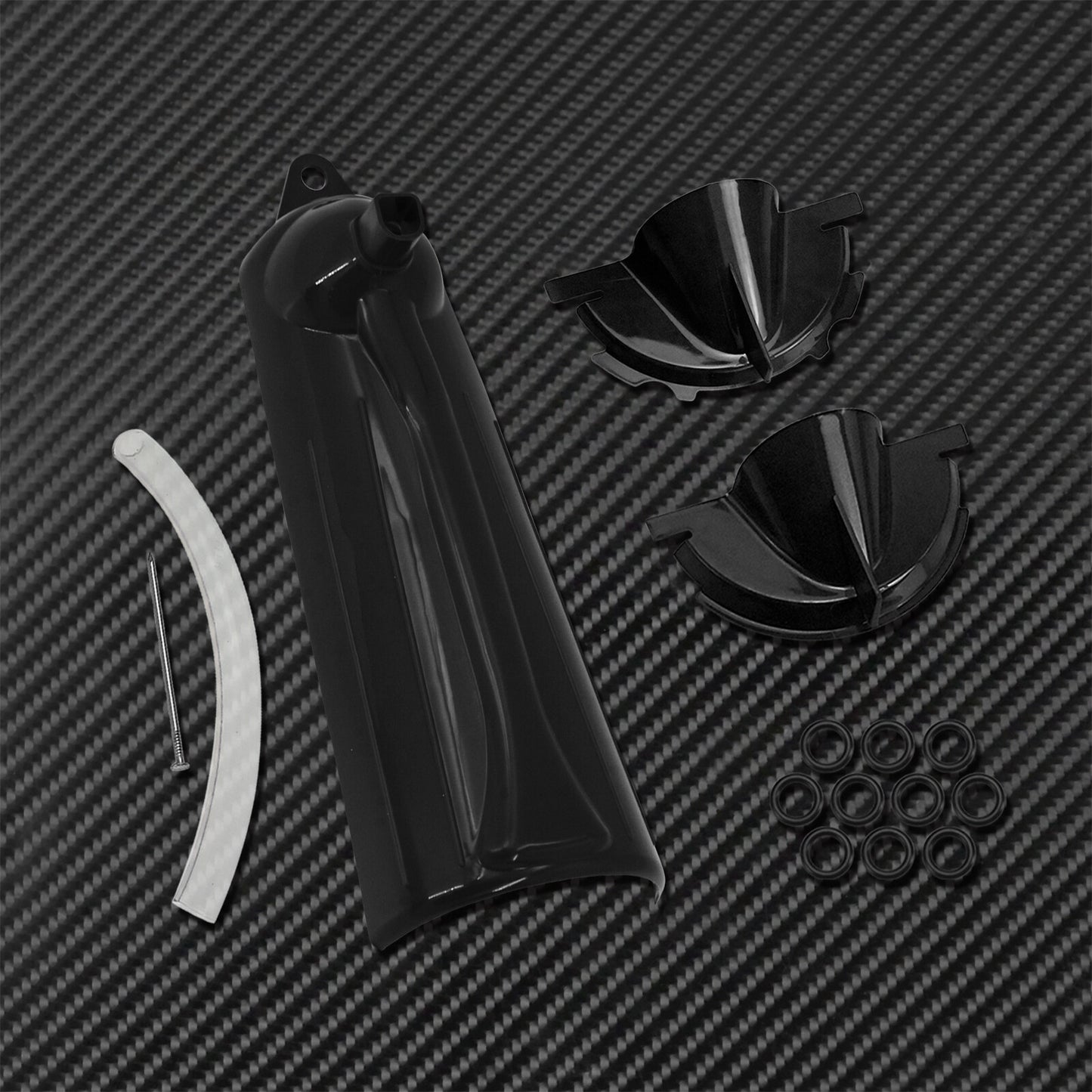 1 Set Primary Case Oil Fill Funnel + Drip-Free Oil Filter Funnel Tool Kit Black