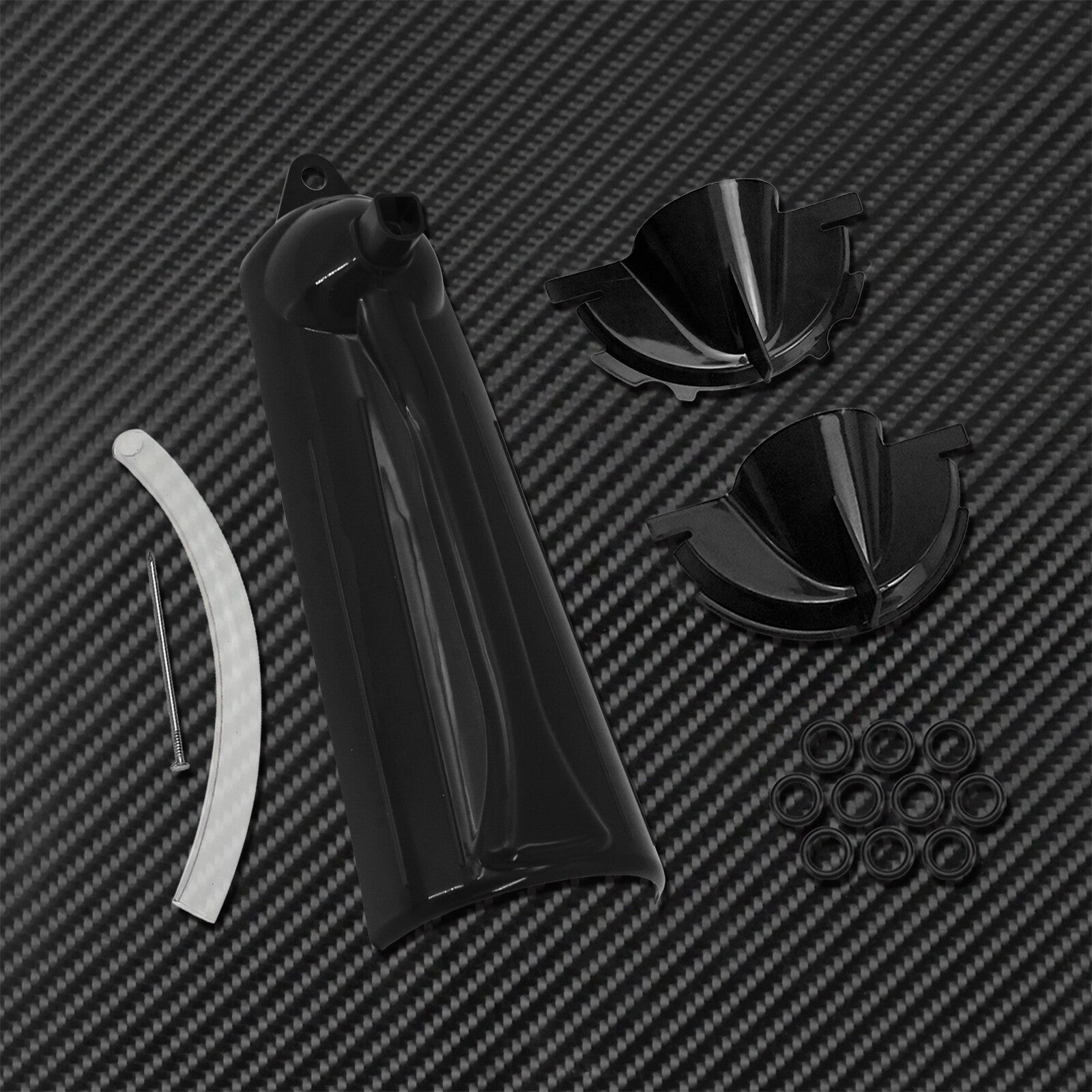 1 Set Primary Case Oil Fill Funnel + Drip-Free Oil Filter Funnel Tool Kit Black