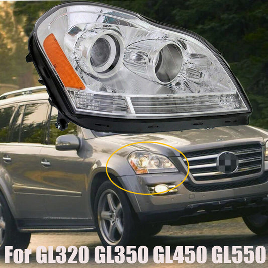 Passenger w/ bulb Headlight For 2007-2012 for Mercedes-Benz GL450 2007-2009 GL320