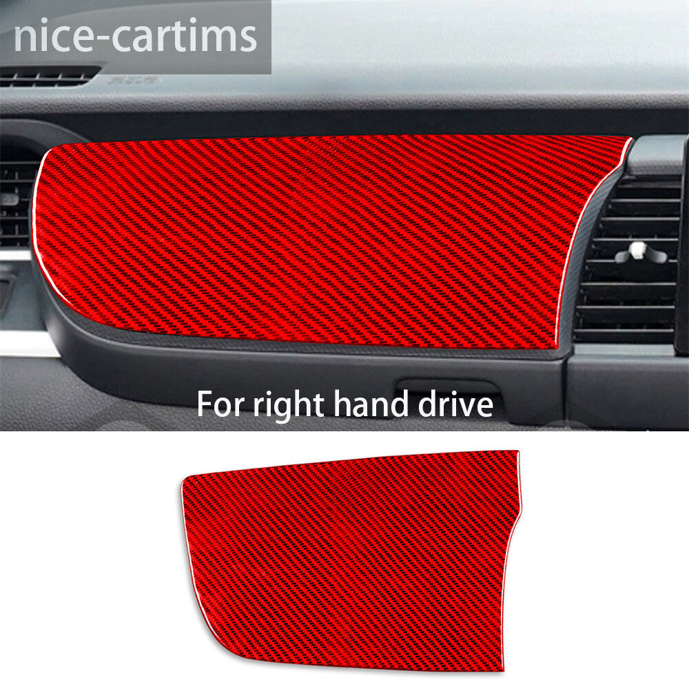 for Honda Fit 2020+ RHD Center Console for Co -pilot Dashboard Panel Cover Red Carbon
