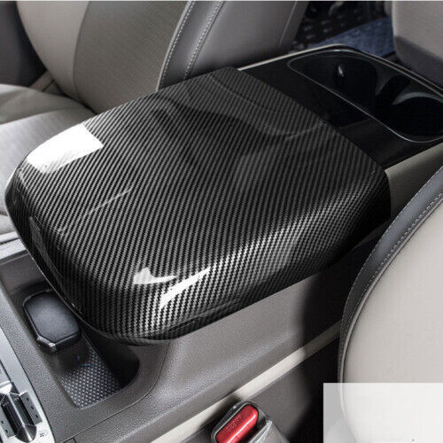 for Kia Carnival 2022-24 Carbon Fiber ABS Middle Console Armrest Box Cover Trim