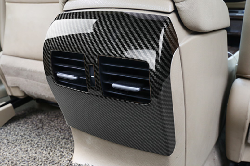 for Honda Accord 2008-2013 Carbon Fiber Look ABS Rear Air Outlet Vent Cover Trim