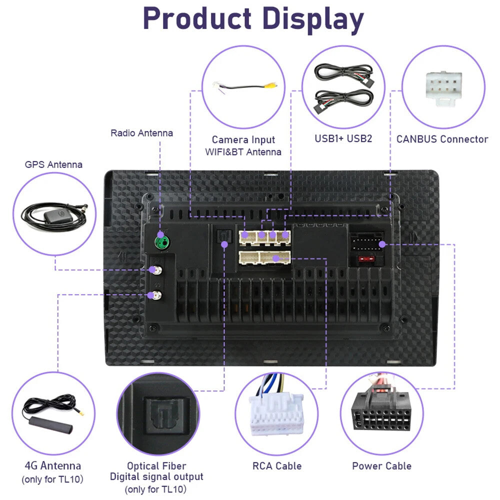 for Mitsubishi for Outlander 2006-2012 Android CarPlay Car Radio Video Player Screen