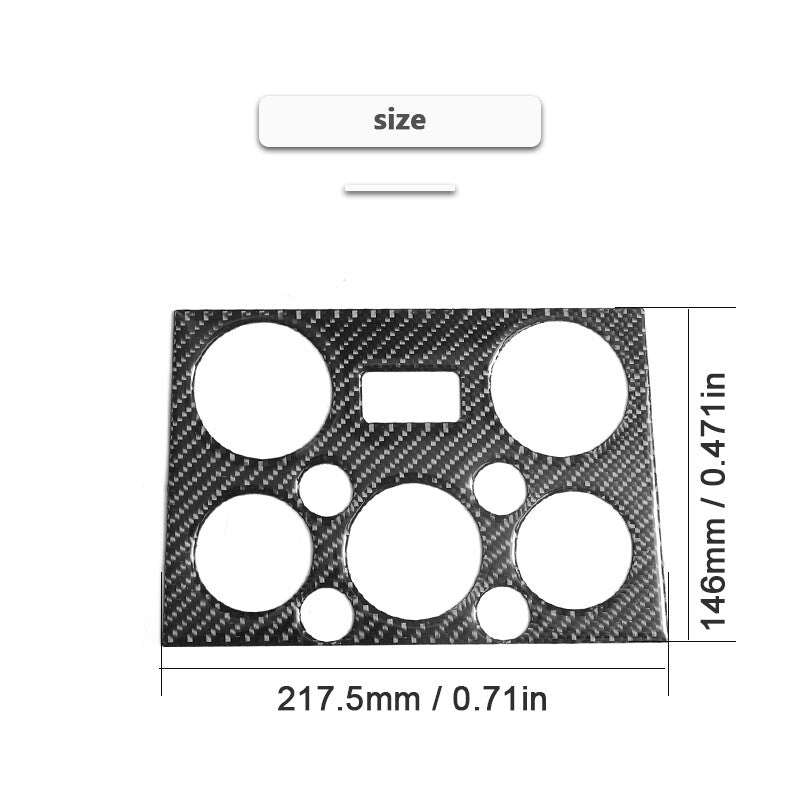 Carbon Fiber Climate Control Panel Cover Trim for Suzuki Grand Vitara 2008-2013