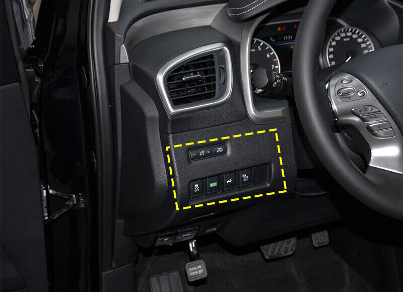 Headlight Button Frame Cover Trim Fit for Nissan Murano 2015-2021 Blue Titanium