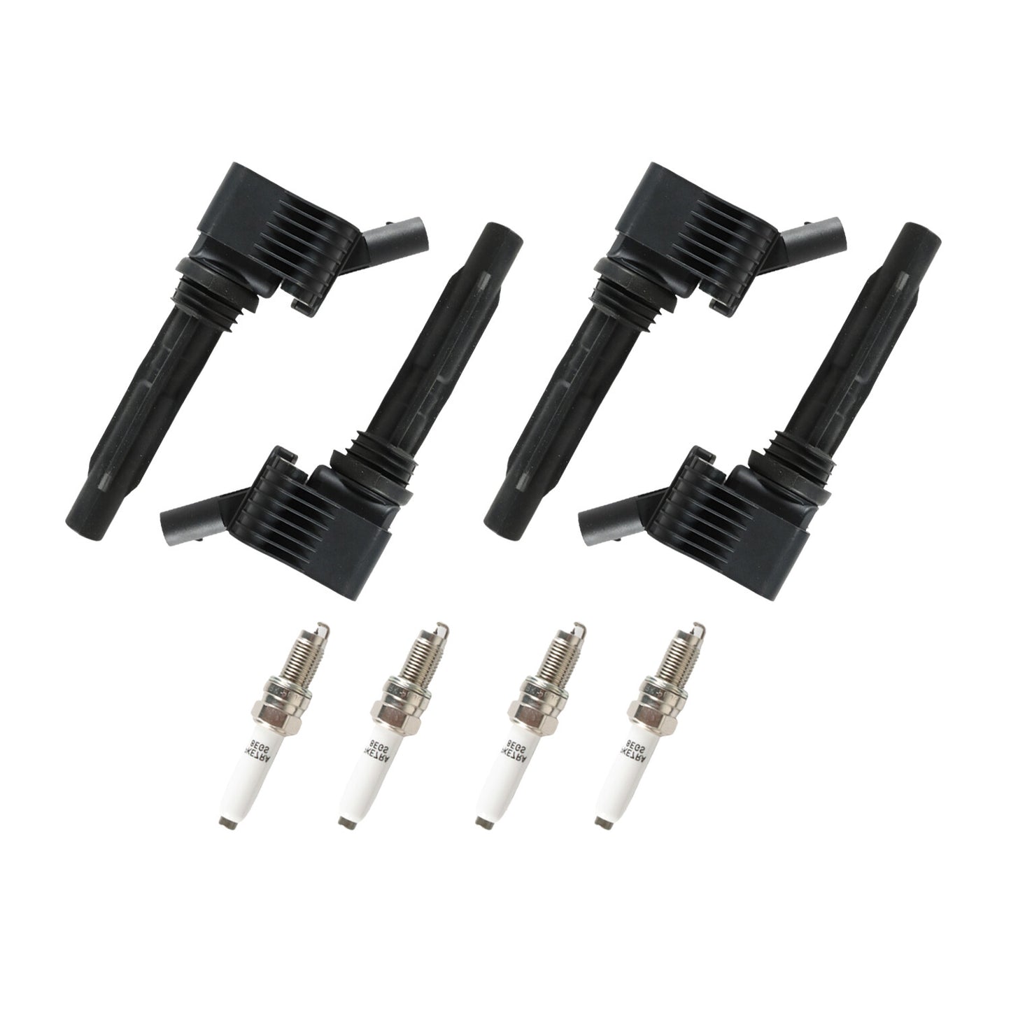 4Pcs Ignition Coils + Iridium Spark Plug For 2016-18 A3 Sportback e-tron L4 1.4L