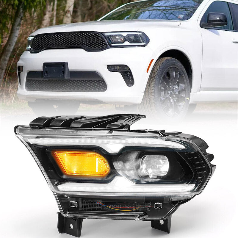 For 2021-2024 for Dodge Durango w/Halogen Turn Signal LED Headlight Driver Left LH