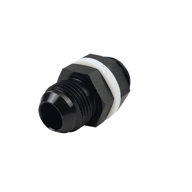 1pc Male 12AN Bulkhead Fuel Cell Fitting Adapter Aluminum Straight
