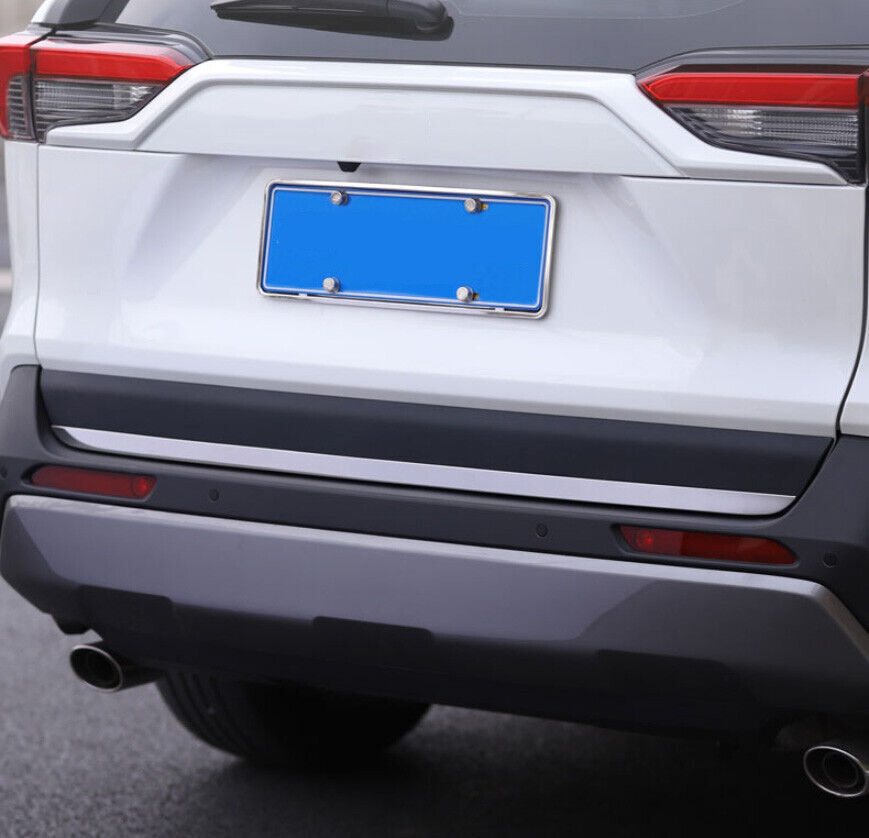 Fit For 2019-2022 for Toyota RAV4 stainless Rear Door Trunk Lid Tailgate Strip Trim