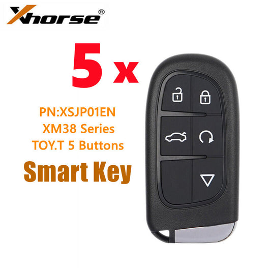 5Pcs XSJP01EN XM38 Series Universal for Smart Key for TOYOTA 5 Buttons